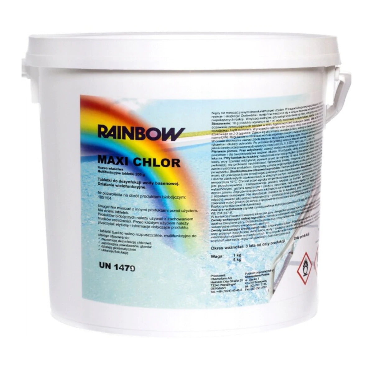 RAINBOW Maxi Chlor - Tabletki Multi 200G | 1KG, 5KG